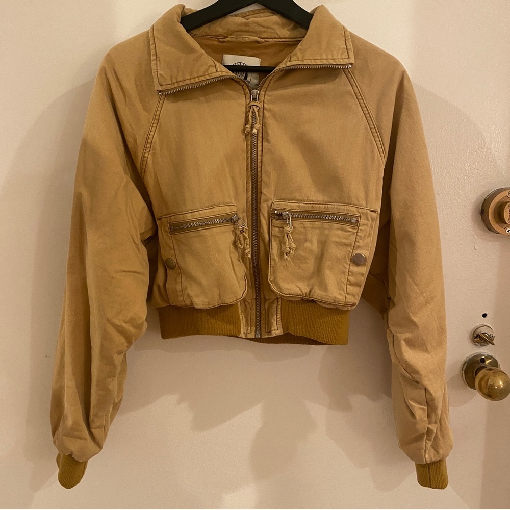 Urban Outfitters Giada Cropped Bomber Jacket